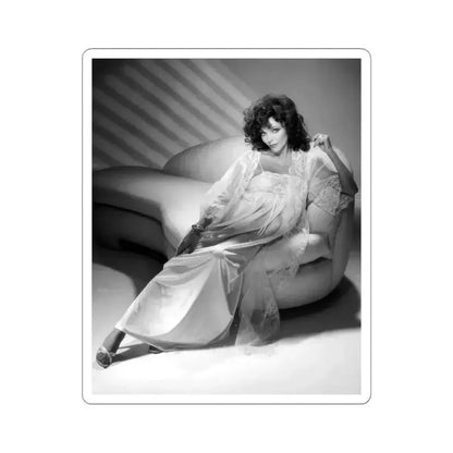 Joan Collins #547 (Vintage Female Icon) STICKER Vinyl Kiss-Cut Decal 3 Inch White - The Sticker Space