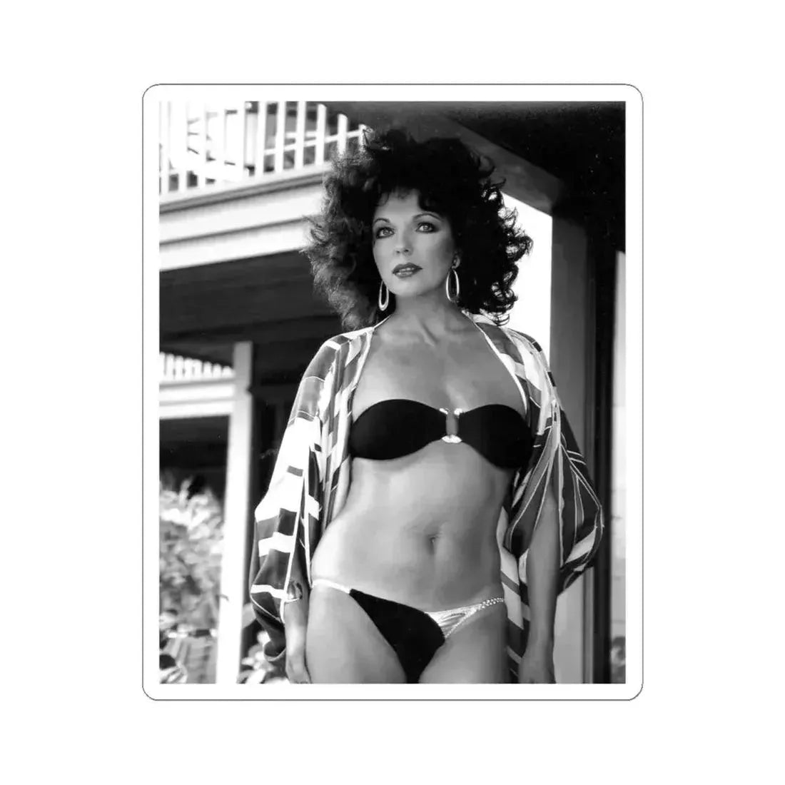 Joan Collins #548 (Vintage Female Icon) STICKER Vinyl Kiss-Cut Decal 6 Inch White - The Sticker Space