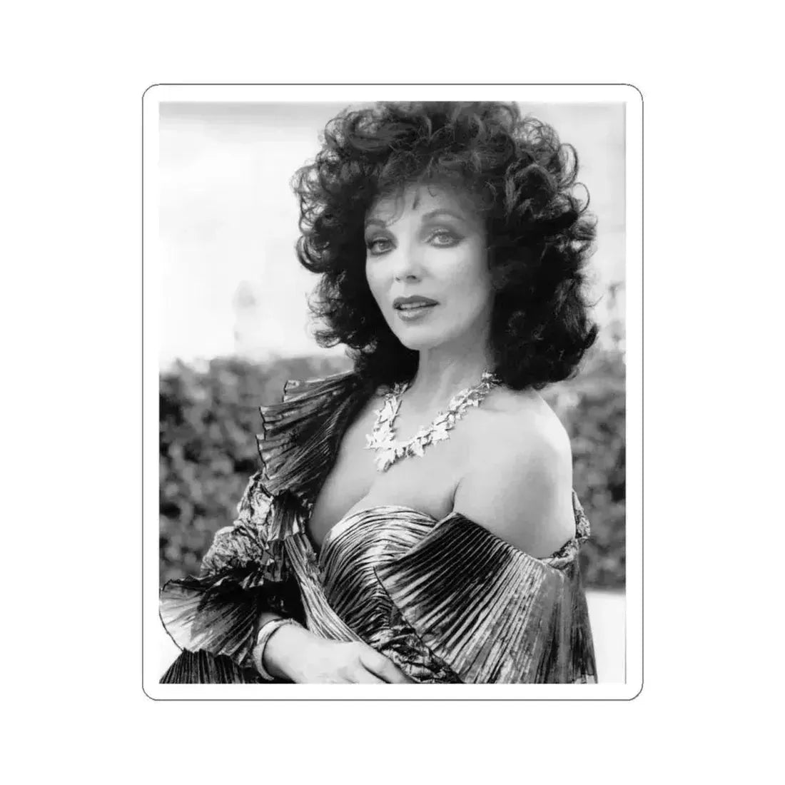 Joan Collins #549 (Vintage Female Icon) STICKER Vinyl Kiss-Cut Decal 4 Inch White - The Sticker Space