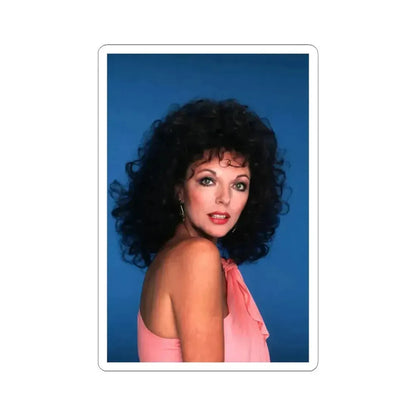 Joan Collins #555 (Vintage Female Icon) STICKER Vinyl Kiss-Cut Decal 3 Inch White - The Sticker Space