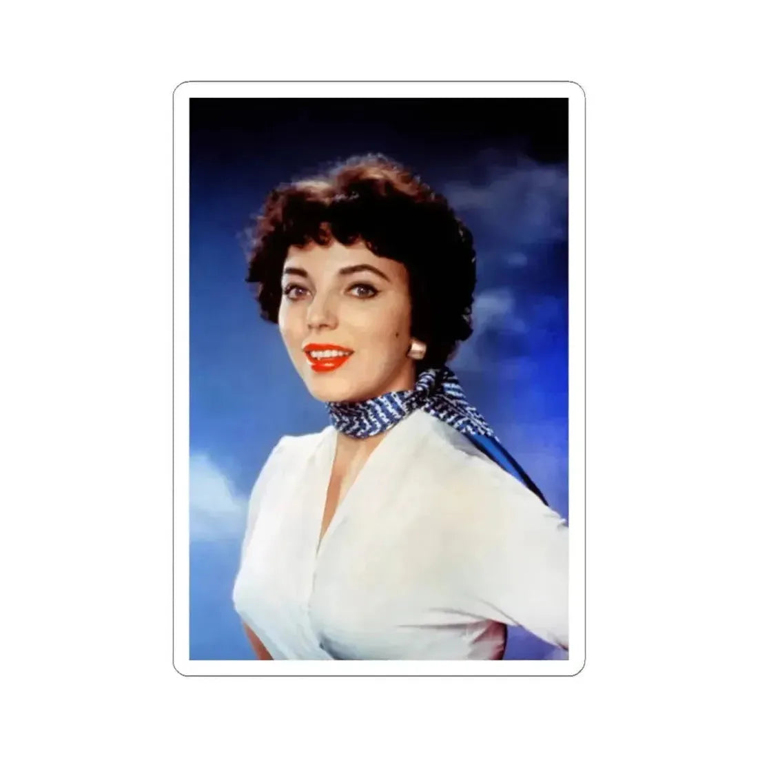 Joan Collins #564 (Vintage Female Icon) STICKER Vinyl Kiss-Cut Decal 2 Inch White - The Sticker Space