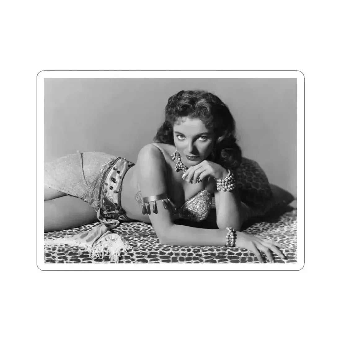 Joan Collins #577 (Vintage Female Icon) STICKER Vinyl Kiss-Cut Decal 3 Inch White - The Sticker Space