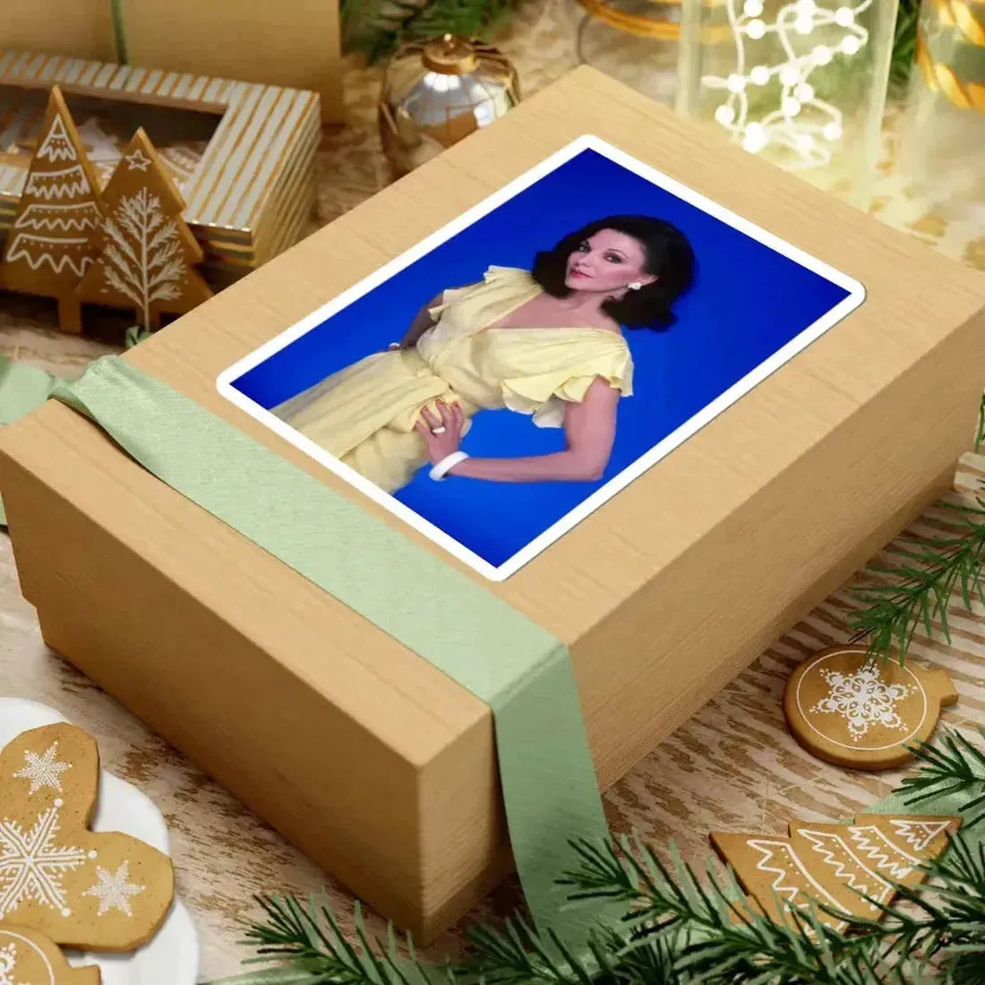 Joan Collins #589 (Vintage Female Icon) STICKER Vinyl Kiss-Cut Decal - The Sticker Space