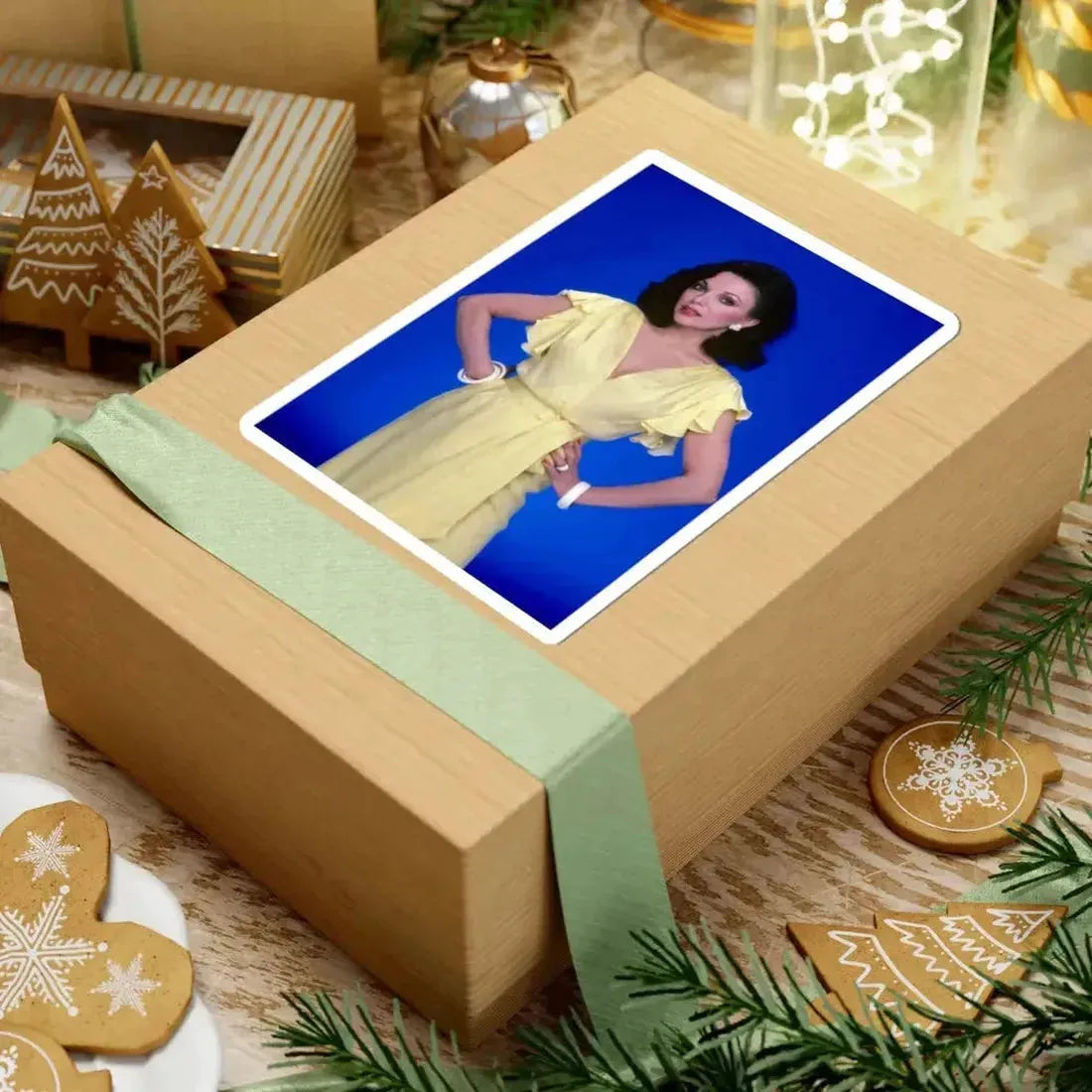 Joan Collins #590 (Vintage Female Icon) STICKER Vinyl Kiss-Cut Decal - The Sticker Space