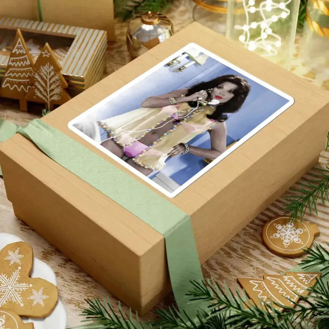 Joan Collins #597 (Vintage Female Icon) STICKER Vinyl Kiss-Cut Decal - The Sticker Space