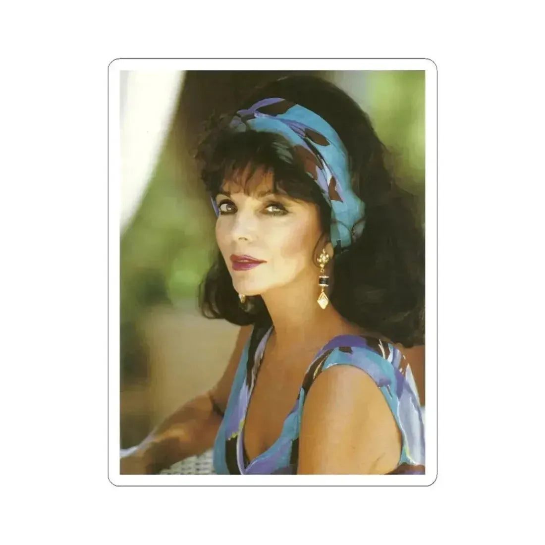 Joan Collins #617 (Vintage Female Icon) STICKER Vinyl Kiss-Cut Decal 6 Inch White - The Sticker Space