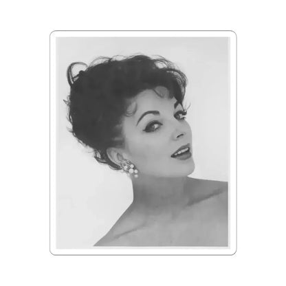 Joan Collins #626 (Vintage Female Icon) STICKER Vinyl Kiss-Cut Decal 3 Inch White - The Sticker Space