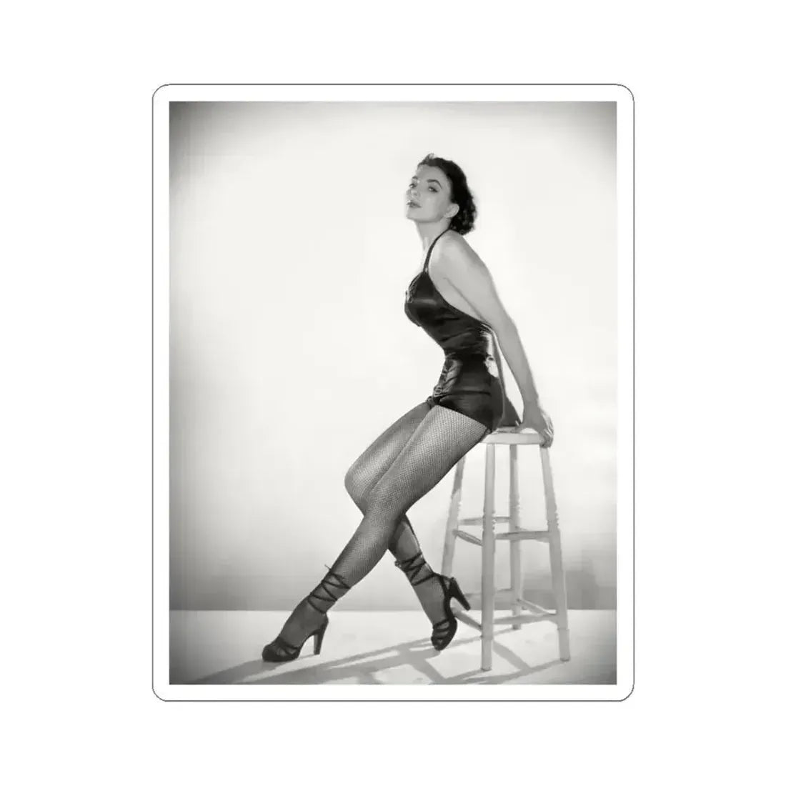 Joan Collins #629 (Vintage Female Icon) STICKER Vinyl Kiss-Cut Decal 3 Inch White - The Sticker Space