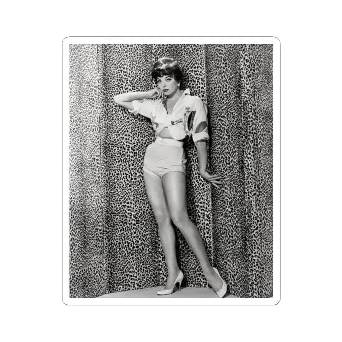 Joan Collins #630 (Vintage Female Icon) STICKER Vinyl Kiss-Cut Decal 2 Inch White - The Sticker Space