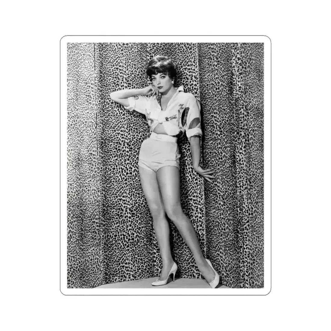 Joan Collins #630 (Vintage Female Icon) STICKER Vinyl Kiss-Cut Decal 3 Inch White - The Sticker Space