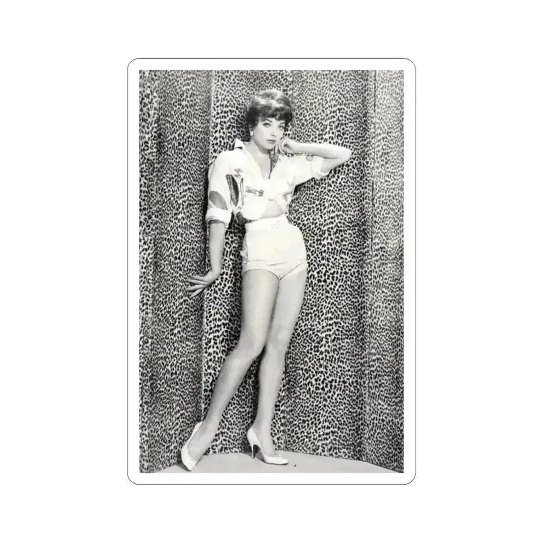 Joan Collins #637 (Vintage Female Icon) STICKER Vinyl Kiss-Cut Decal 2 Inch White - The Sticker Space