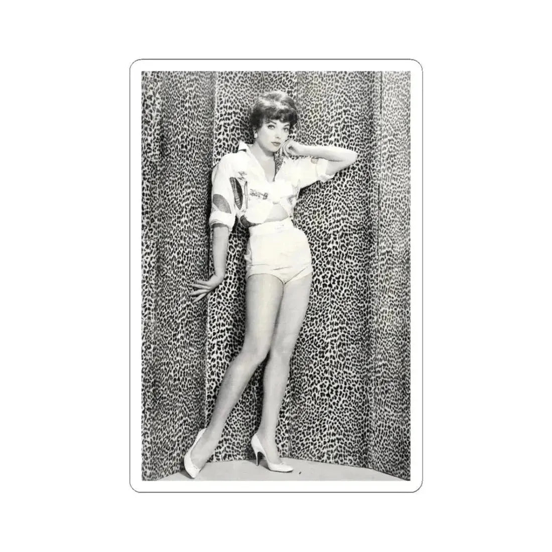 Joan Collins #637 (Vintage Female Icon) STICKER Vinyl Kiss-Cut Decal 3 Inch White - The Sticker Space