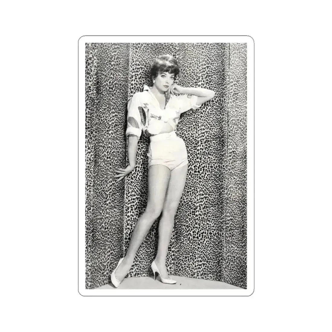 Joan Collins #637 (Vintage Female Icon) STICKER Vinyl Kiss-Cut Decal 6 Inch White - The Sticker Space