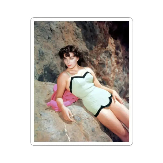 Joan Collins #642 (Vintage Female Icon) STICKER Vinyl Kiss-Cut Decal 2 Inch White - The Sticker Space