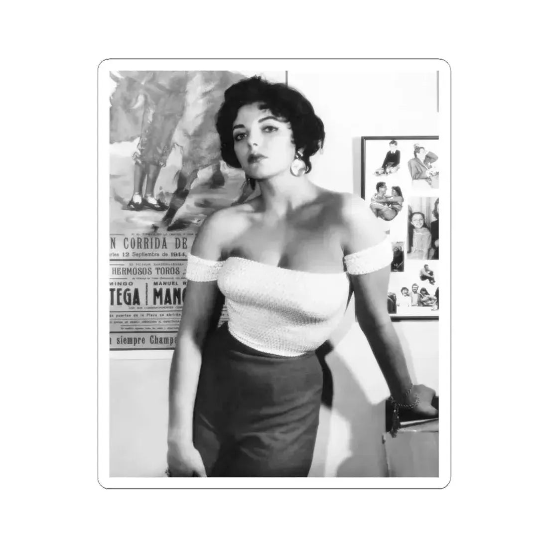 Joan Collins #654 (Vintage Female Icon) STICKER Vinyl Kiss-Cut Decal 6 Inch White - The Sticker Space