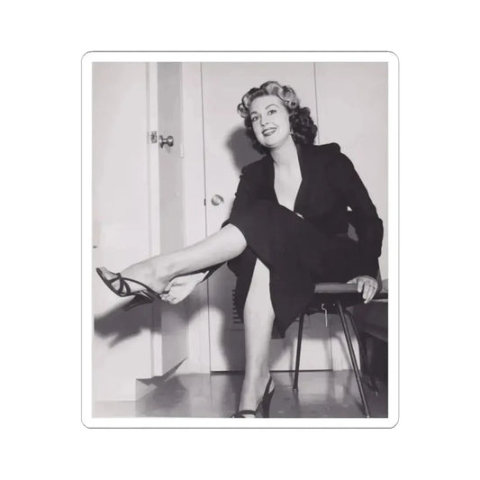 Joan Shawlee #10 (Vintage Female Icon) STICKER Vinyl Kiss-Cut Decal 2 Inch White - The Sticker Space