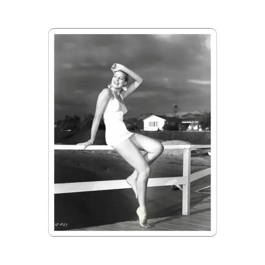 Joan Shawlee #17 (Vintage Female Icon) STICKER Vinyl Kiss-Cut Decal 2 Inch White - The Sticker Space