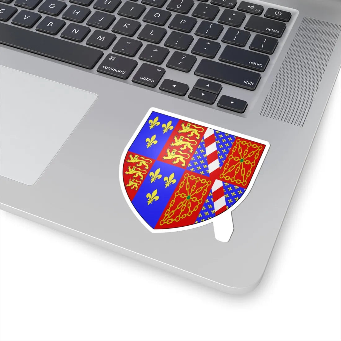 Joanna of Navarre Arms (England) (Coat of Arms) STICKER Vinyl Kiss-Cut Decal - The Sticker Space