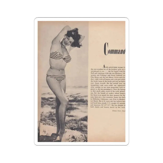 Joanne Arnold #28 (Vintage Female Icon) STICKER Vinyl Kiss-Cut Decal 2 Inch White - The Sticker Space