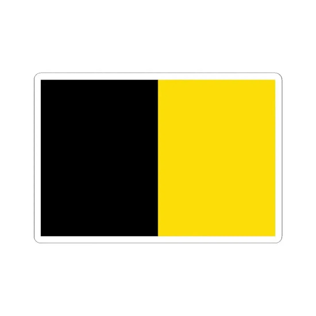 Jodoigne flag (Belgium) STICKER Vinyl Kiss-Cut Decal 2 Inch White - The Sticker Space