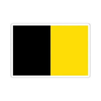 Jodoigne flag (Belgium) STICKER Vinyl Kiss-Cut Decal 2 Inch White - The Sticker Space