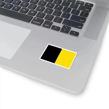 Jodoigne flag (Belgium) STICKER Vinyl Kiss-Cut Decal - The Sticker Space