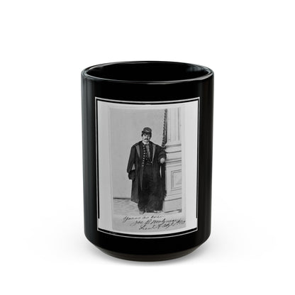 Joe B. Molyneaux, Union Officer, Full-Length Portrait, Standing, Facing Front (U.S. Civil War) Black Coffee Mug-15oz-The Sticker Space