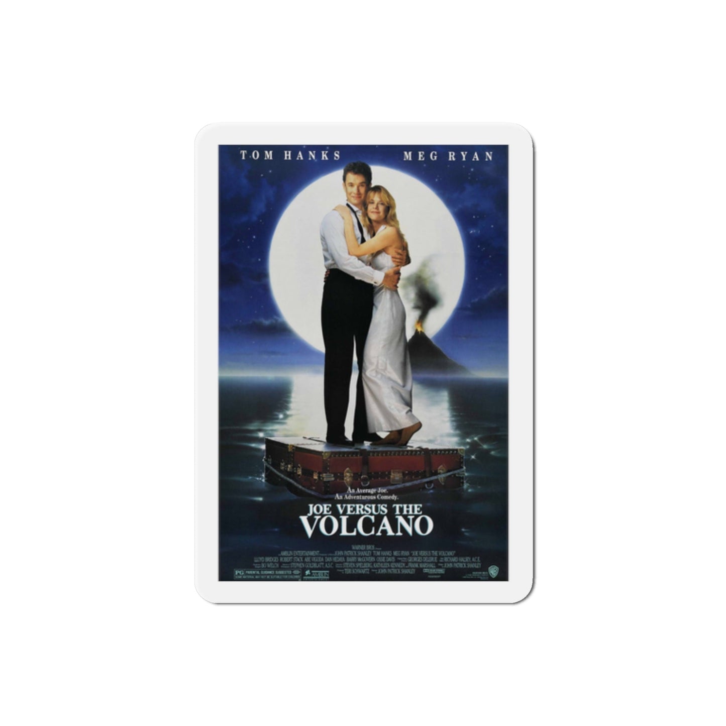 Joe Versus the Volcano 1990 Movie Poster Die-Cut Magnet-2" x 2"-The Sticker Space