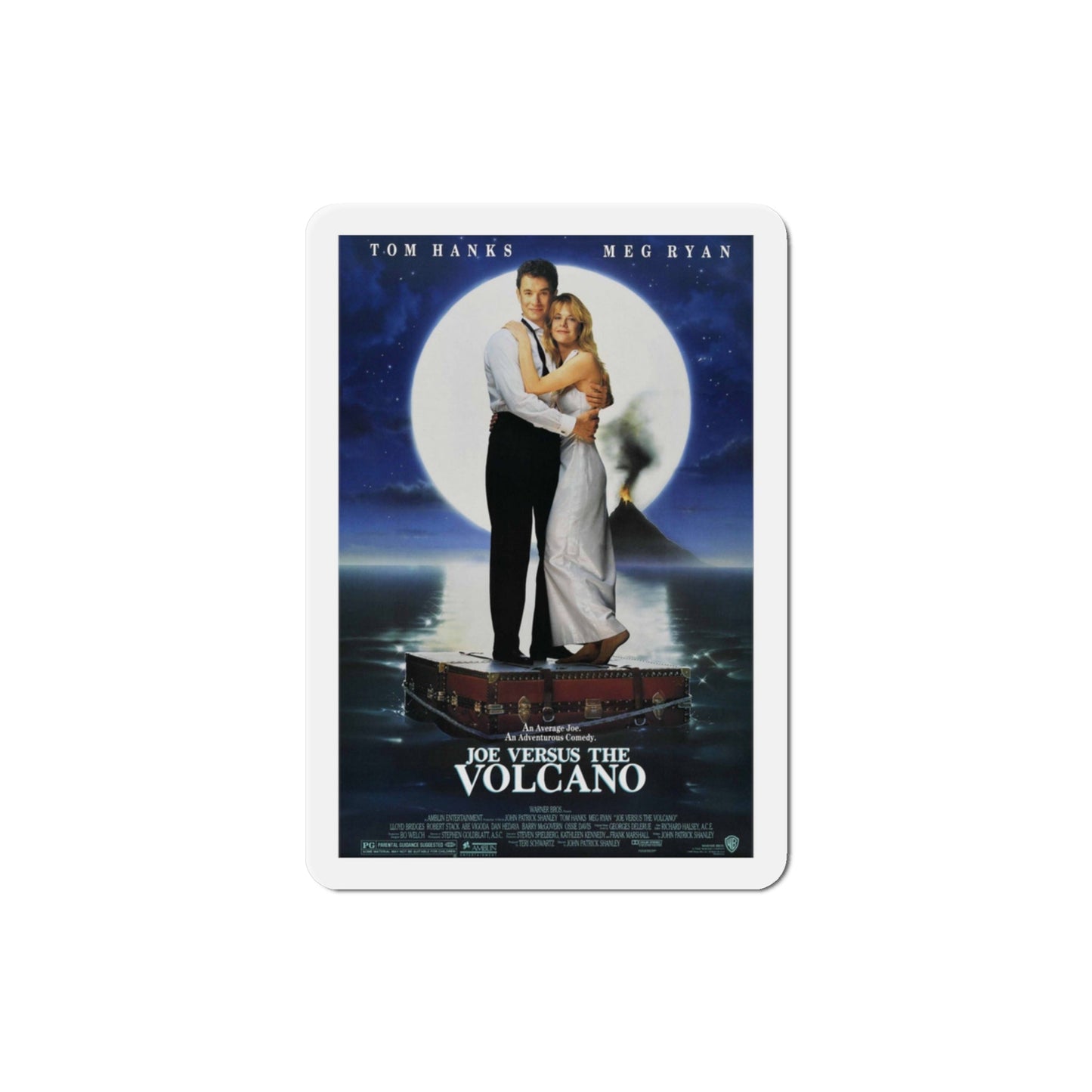 Joe Versus the Volcano 1990 Movie Poster Die-Cut Magnet-3" x 3"-The Sticker Space