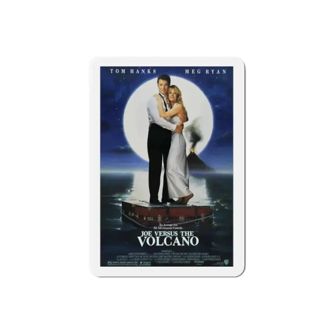 Joe Versus the Volcano 1990 Movie Poster Refrigerator Magnet 2 Inch - The Sticker Space