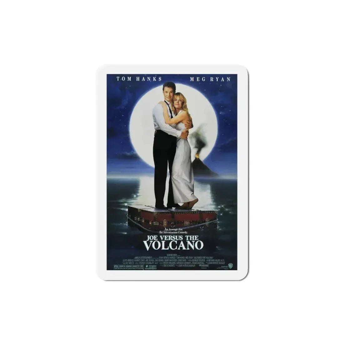 Joe Versus the Volcano 1990 Movie Poster Refrigerator Magnet 3 Inch - The Sticker Space
