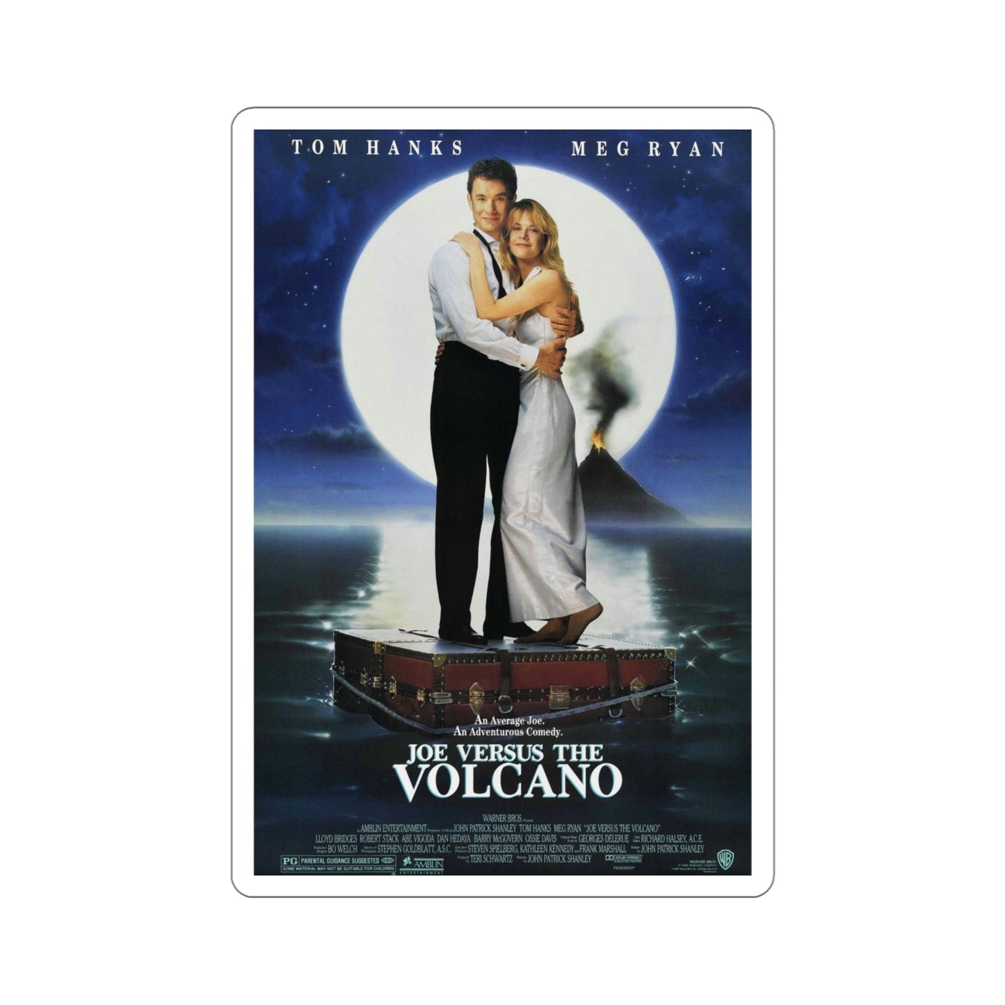 Joe Versus the Volcano 1990 Movie Poster STICKER Vinyl Die-Cut Decal-6 Inch-The Sticker Space