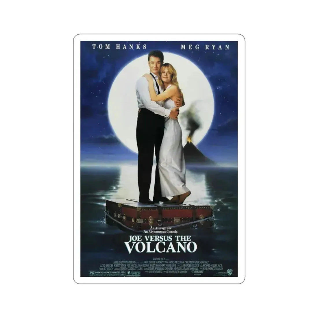 Joe Versus the Volcano 1990 Movie Poster STICKER Vinyl Die-Cut Decal 3 Inch - The Sticker Space