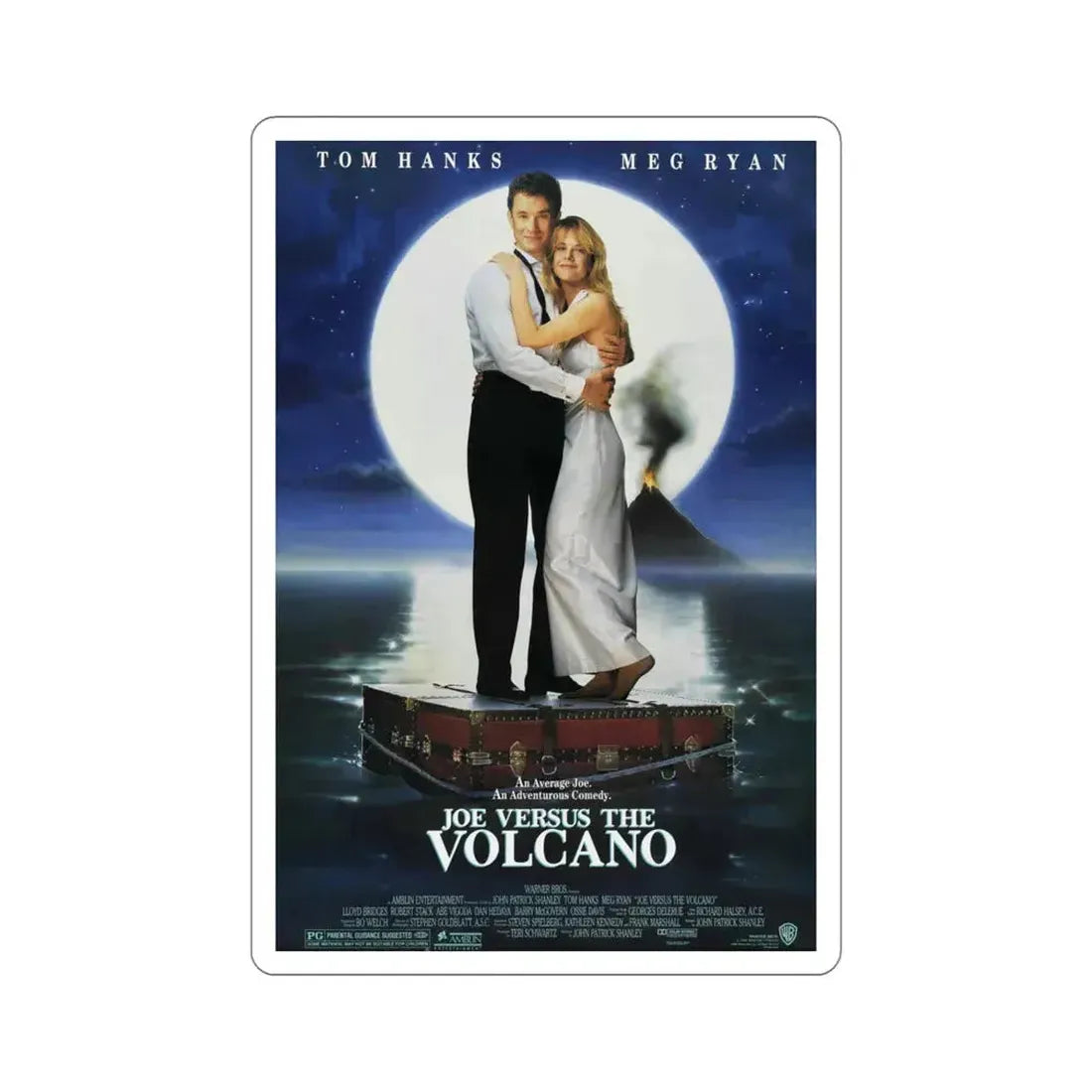 Joe Versus the Volcano 1990 Movie Poster STICKER Vinyl Die-Cut Decal 5 Inch - The Sticker Space