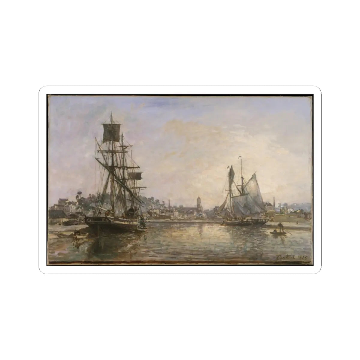SKU:TSS-STICK-JHNBRT-4X4-1N1SQ Sizes:4" × 4" Types:White