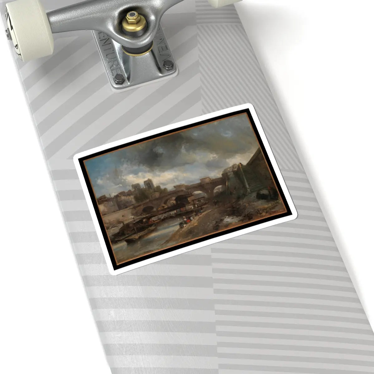 SKU:TSS-STICK-JHNBRT-6X6-2 Sizes:6" × 6" Types:White
