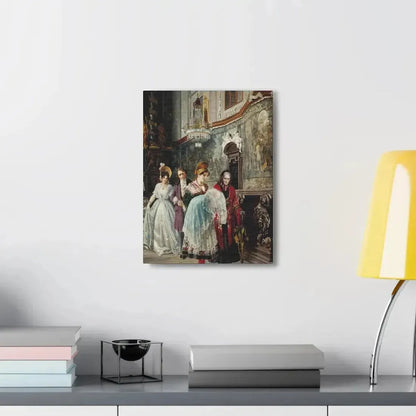 Johann Hamza (1850-1927) The christening - Canvas Wall Art - The Sticker Space