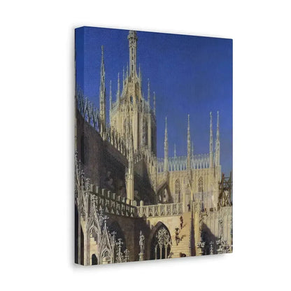 Johann Karl Schultz (1801-1873) Tower of the Milan Cathedral 1829 - Canvas Wall Art - The Sticker Space