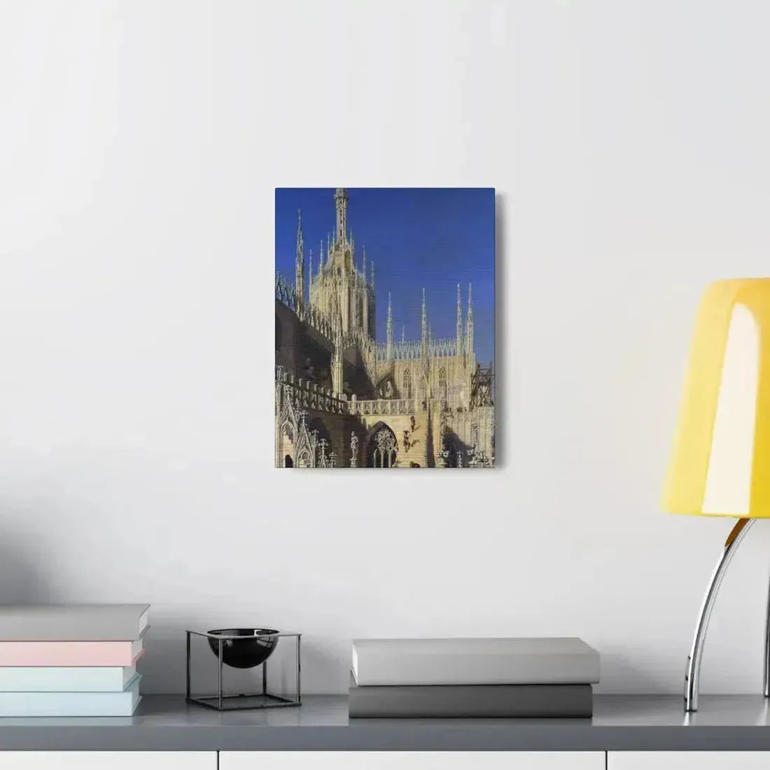 Johann Karl Schultz (1801-1873) Tower of the Milan Cathedral 1829 - Canvas Wall Art - The Sticker Space