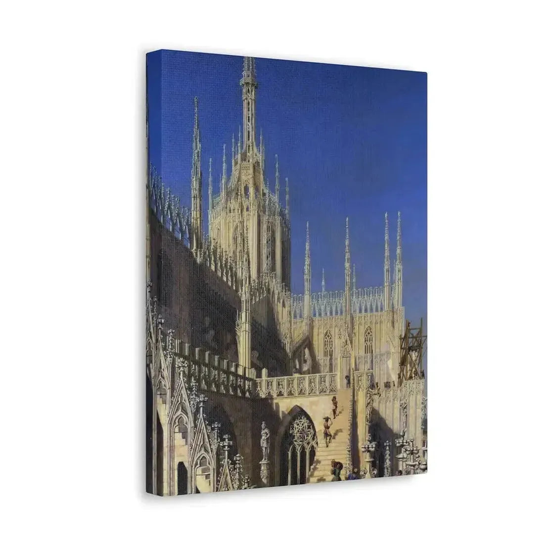 Johann Karl Schultz (1801-1873) Tower of the Milan Cathedral 1829 - Canvas Wall Art - The Sticker Space