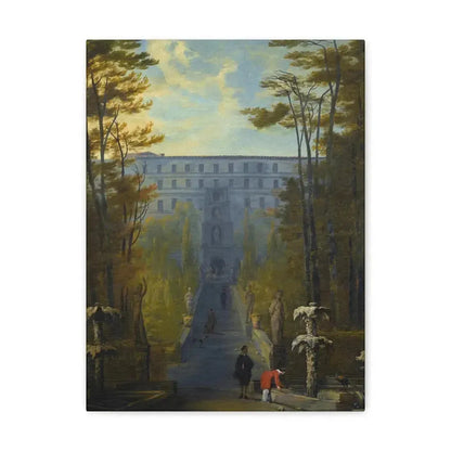 Johann Wilhelm Baur (1607-1641) Tivoli, a View of the Villa D'Este and the Gardens - Canvas Wall Art 12″ x 16″ 1.25" - The Sticker Space