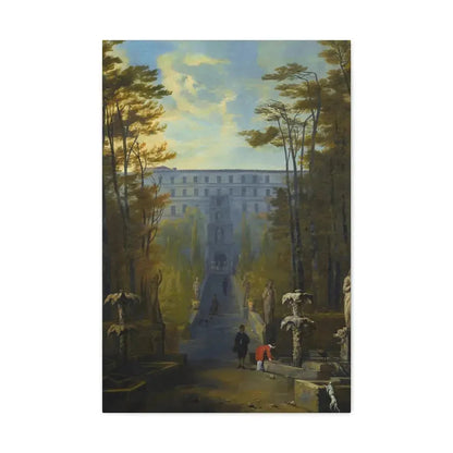 Johann Wilhelm Baur (1607-1641) Tivoli, a View of the Villa D'Este and the Gardens - Canvas Wall Art 20″ x 30″ 1.25" - The Sticker Space