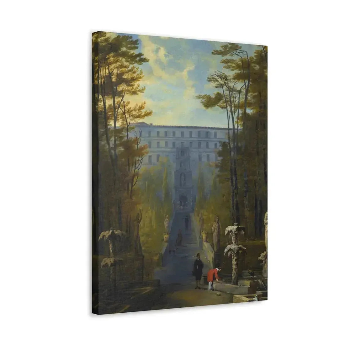 Johann Wilhelm Baur (1607-1641) Tivoli, a View of the Villa D'Este and the Gardens - Canvas Wall Art - The Sticker Space