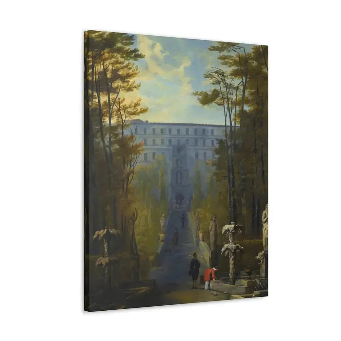 Johann Wilhelm Baur (1607-1641) Tivoli, a View of the Villa D'Este and the Gardens - Canvas Wall Art - The Sticker Space