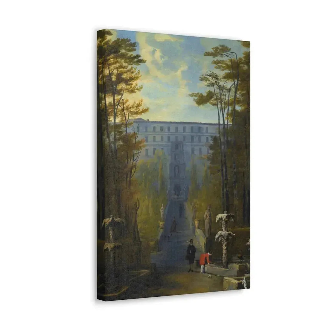 Johann Wilhelm Baur (1607-1641) Tivoli, a View of the Villa D'Este and the Gardens - Canvas Wall Art - The Sticker Space
