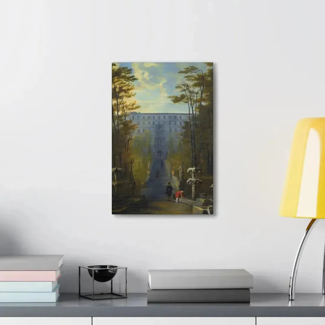 Johann Wilhelm Baur (1607-1641) Tivoli, a View of the Villa D'Este and the Gardens - Canvas Wall Art - The Sticker Space