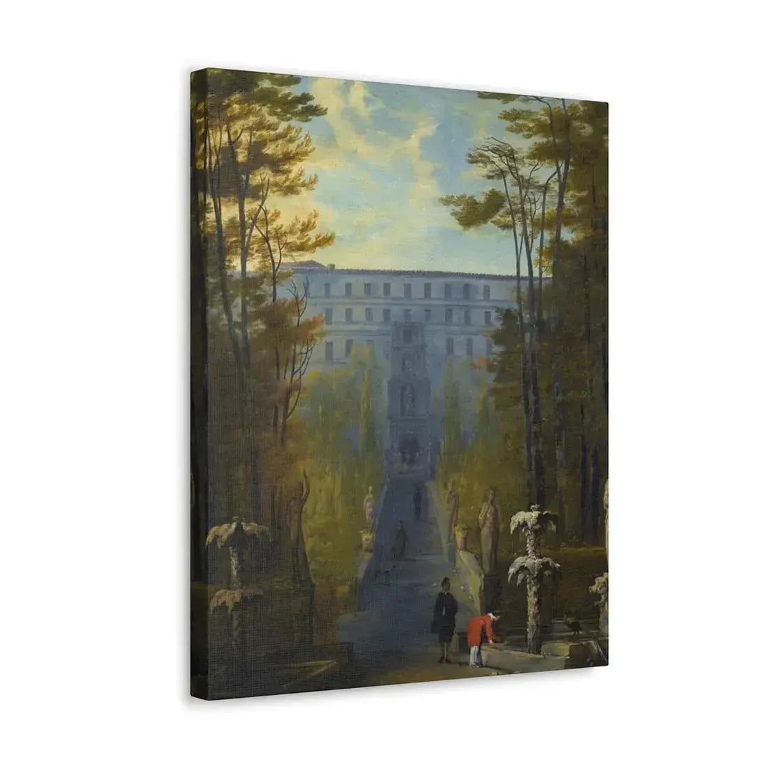 Johann Wilhelm Baur (1607-1641) Tivoli, a View of the Villa D'Este and the Gardens - Canvas Wall Art - The Sticker Space