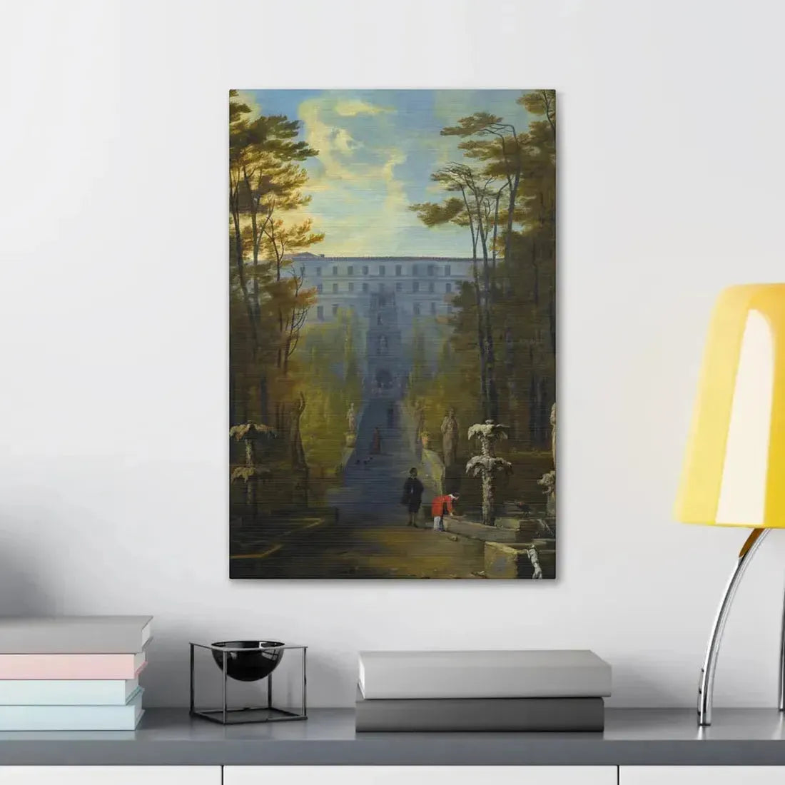 Johann Wilhelm Baur (1607-1641) Tivoli, a View of the Villa D'Este and the Gardens - Canvas Wall Art - The Sticker Space