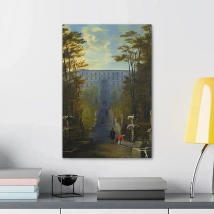Johann Wilhelm Baur (1607-1641) Tivoli, a View of the Villa D'Este and the Gardens - Canvas Wall Art - The Sticker Space