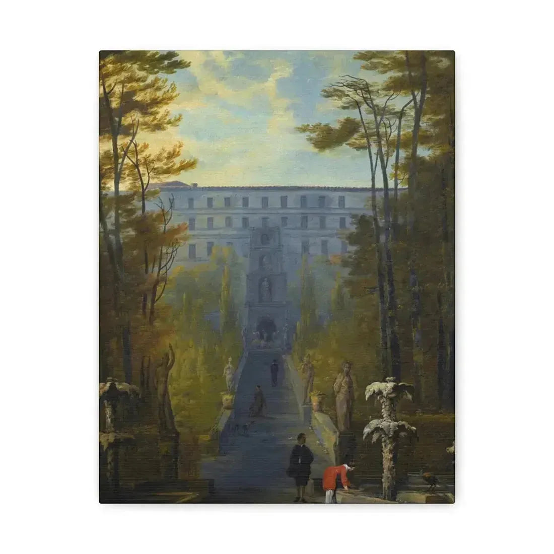 Johann Wilhelm Baur (1607-1641) Tivoli, a View of the Villa D'Este and the Gardens - Canvas Wall Art - The Sticker Space